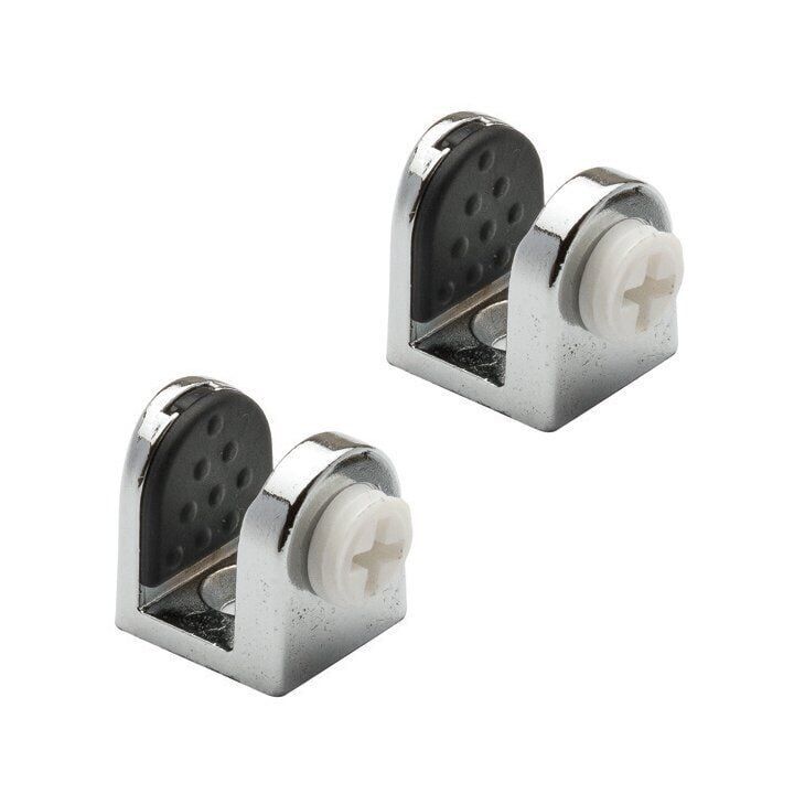 Tırnak Metal Cam Raf Tutucu(Plastik Vidalı Max. 8 mm)