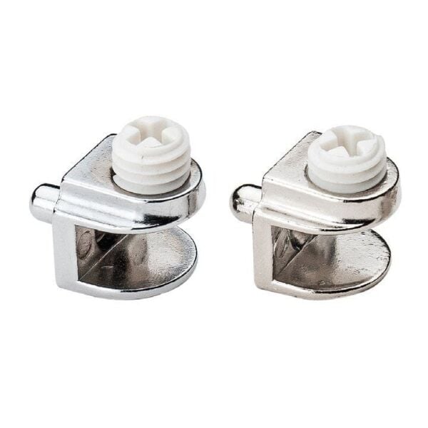 Metal Cam Raf Tutucu Pimli(Plastik Vidalı Max. 5 mm)