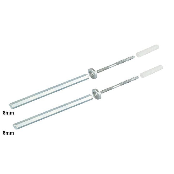 Metal Gizli Raf Tutucu (18 mm Sunta) Metal Gizli Raf Tutucu 8×140 Tk. - Çinko
