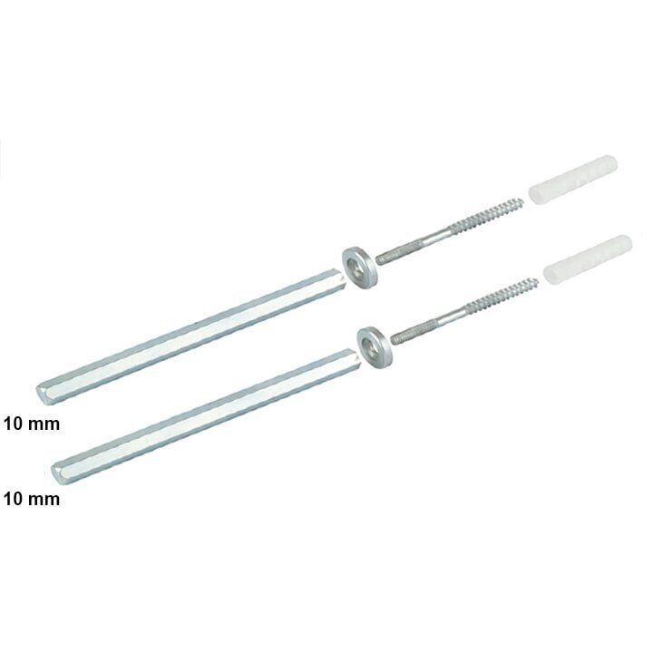 Metal Gizli Raf Tutucu (25-30 mm Sunta) Metal Gizli Raf Tutucu 10×100 Tk. - Çinko