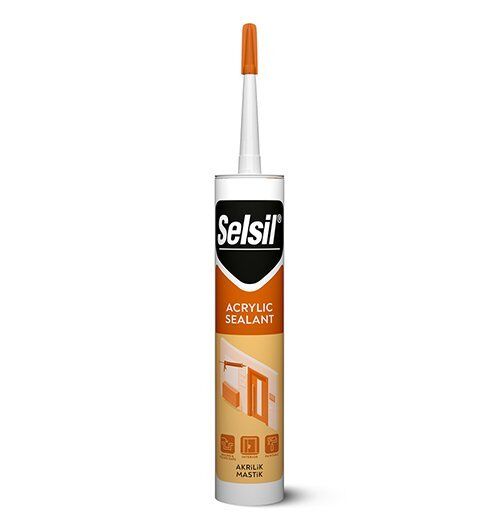 Selsil Silikonize Mastik Kahve Renk- 500 GR
