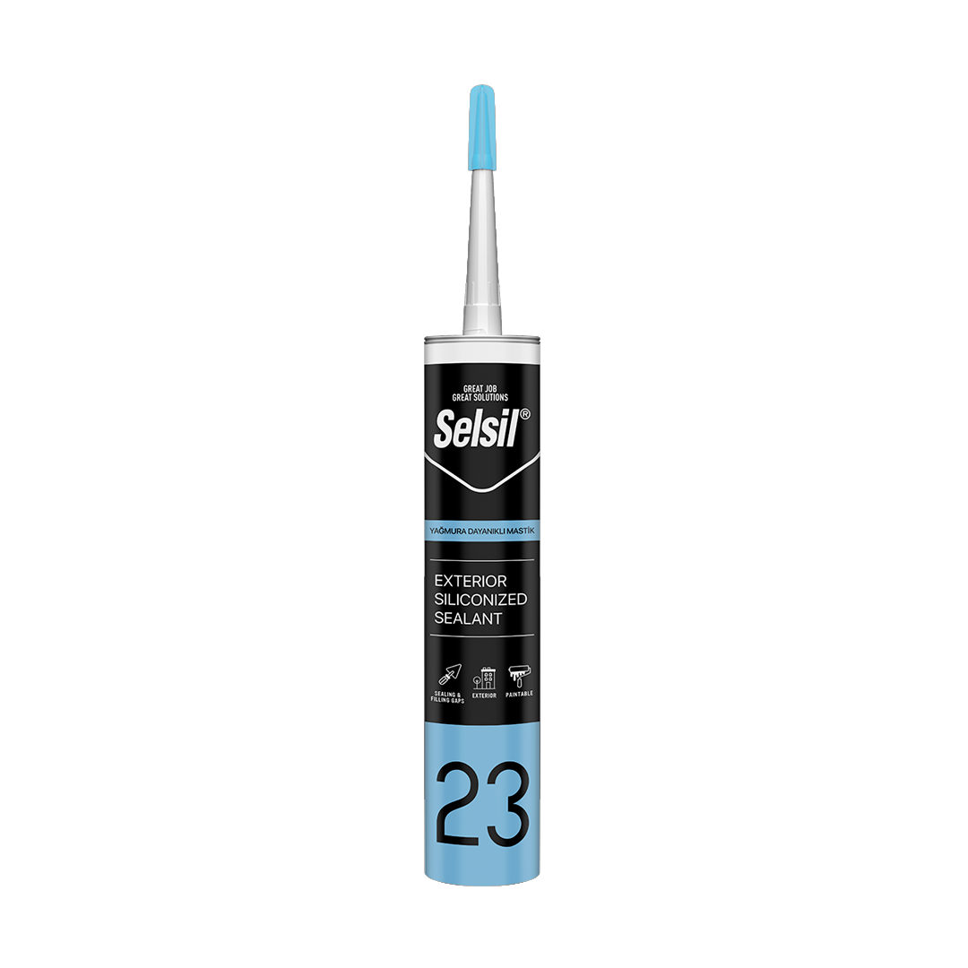 SELSİL YAĞMURA DAYANIKLI MASTİK - 485 GR (GRİ)