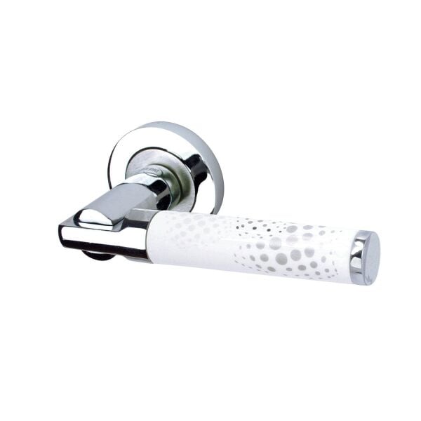 Kristal Rozetli Kapı Kolu