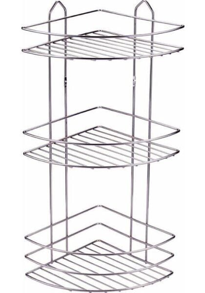 Klasik Banyo Köşe Sepeti Üçlü