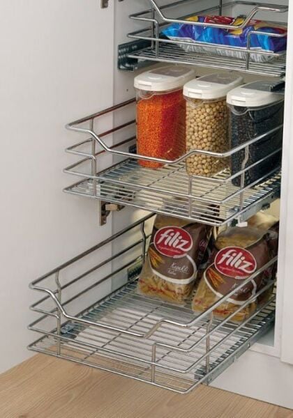 Bağımsız Teleskopik Frenli Raylı Çekmece