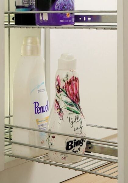 Teleskopik Frenli Raylı Deterjanlık