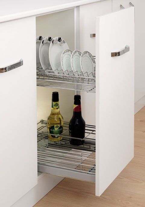 Frenli Raylı Tabaklık Bölmeli Demonte Ünite