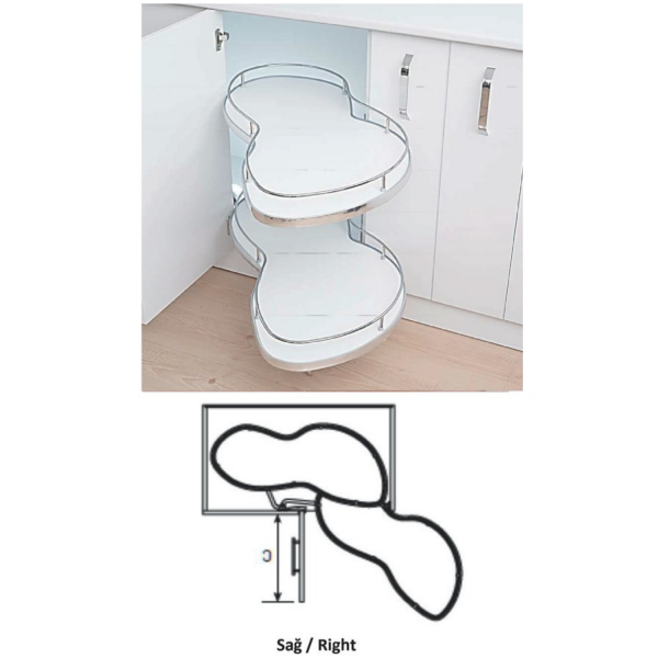 Döner Tablalı Körköşe Mekanızması