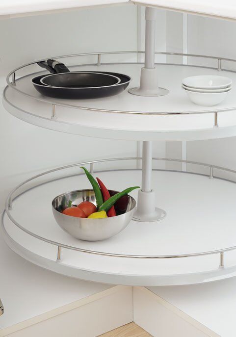 4/4 Ahşap Tabanlı Döner Sepet Takımı