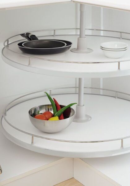 4/4 Ahşap Tabanlı Döner Sepet Takımı