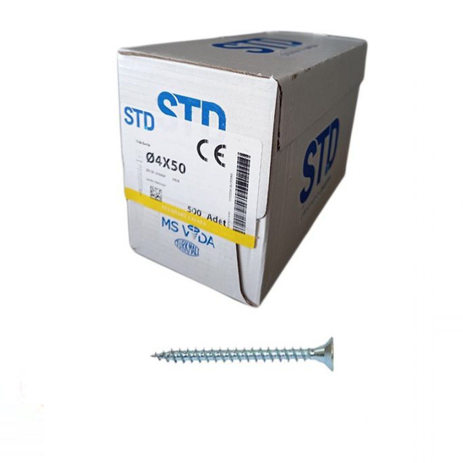 STD SUNTA VİDASI BEYAZ 4x50 (500 Adt)