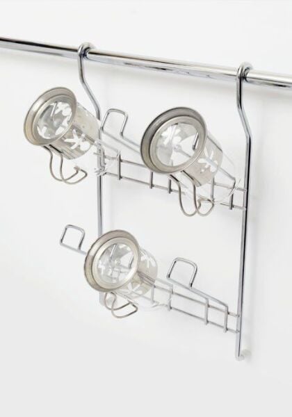 Askılı Bardak - Fincan Tutucu Krom