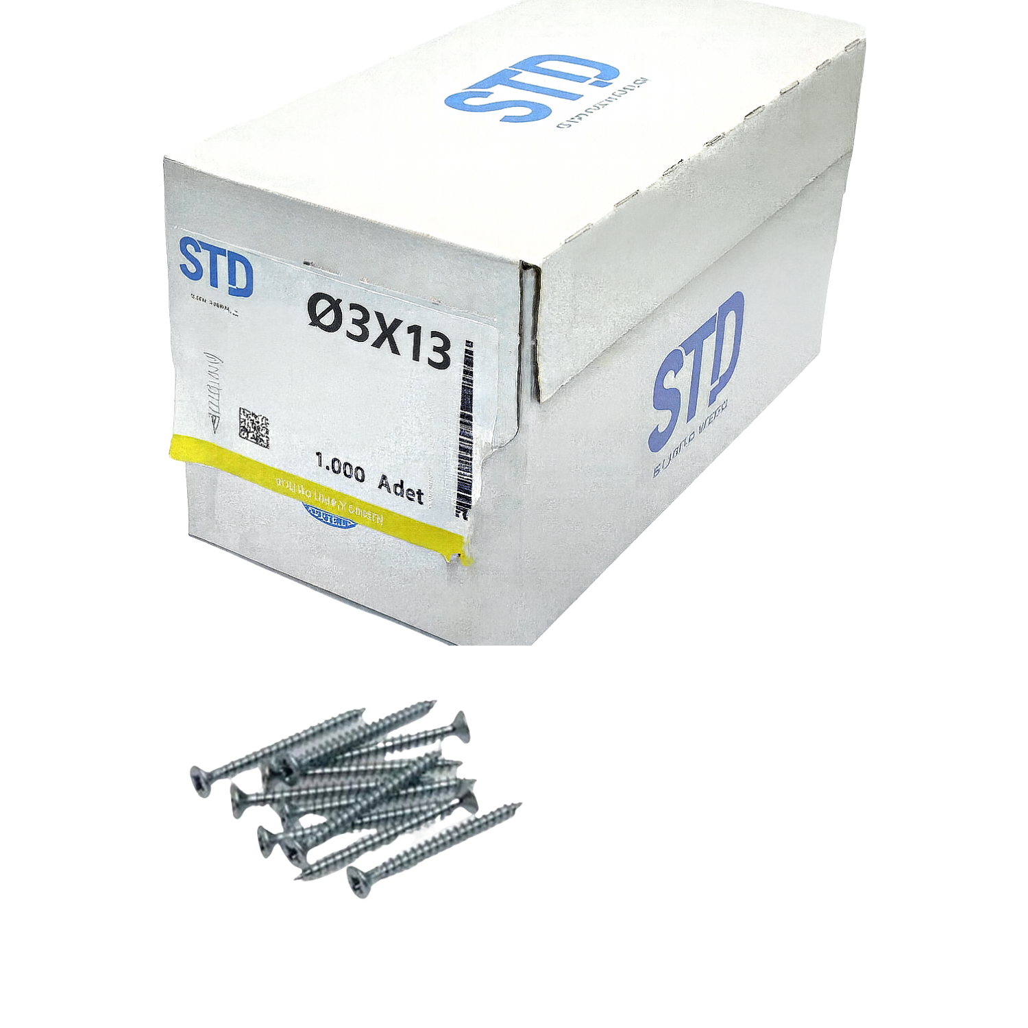 STD SUNTA VİDASI BEYAZ 3x13 (1000 Adt)