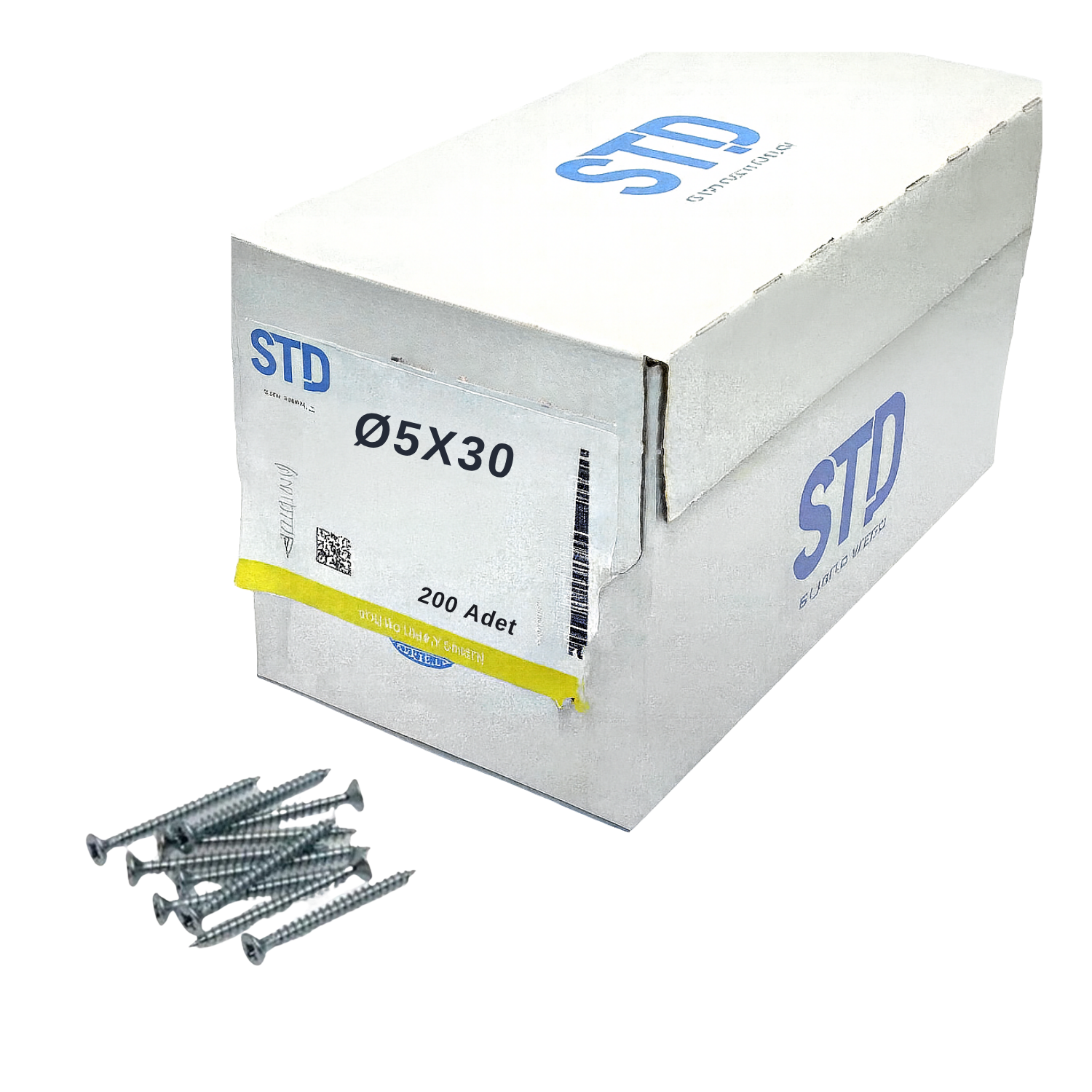 STD SUNTA VİDASI BEYAZ 5x30 (200 Adt)