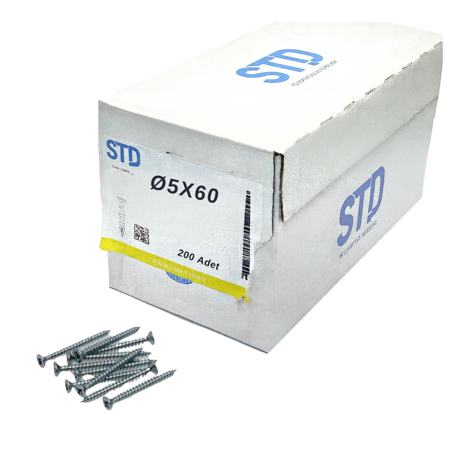 STD SUNTA VİDASI BEYAZ 5x60 (200 Adt)