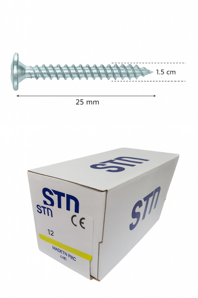 STD ARKALIK VİDASI BEYAZ 3,5x25 (1000 Adt)