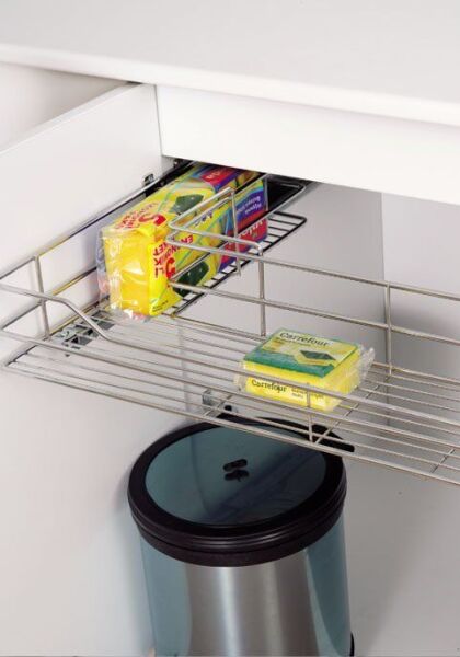 Tam Açılım Tandem Raylı Eviye Altı Çekmece 864*480*120 - M: 900