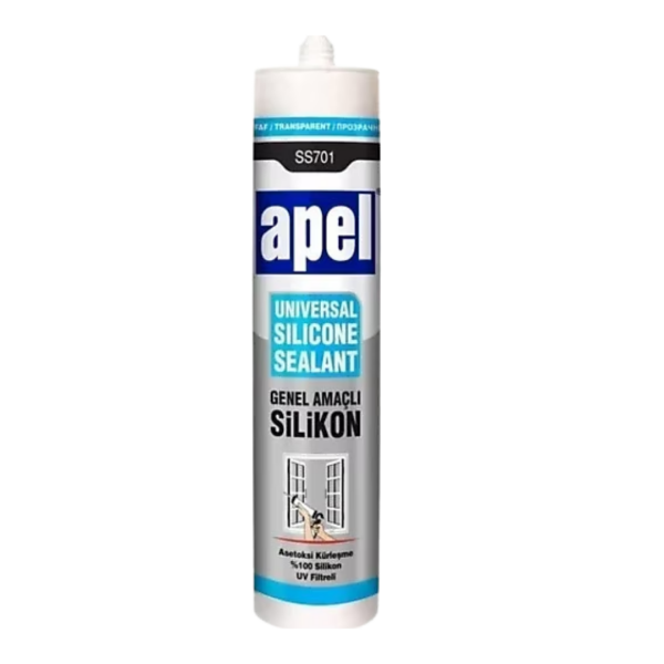 APEL GENEL AMAÇLI SİLİKON ŞEFFAF SS701 – 250 ml / 280 g
