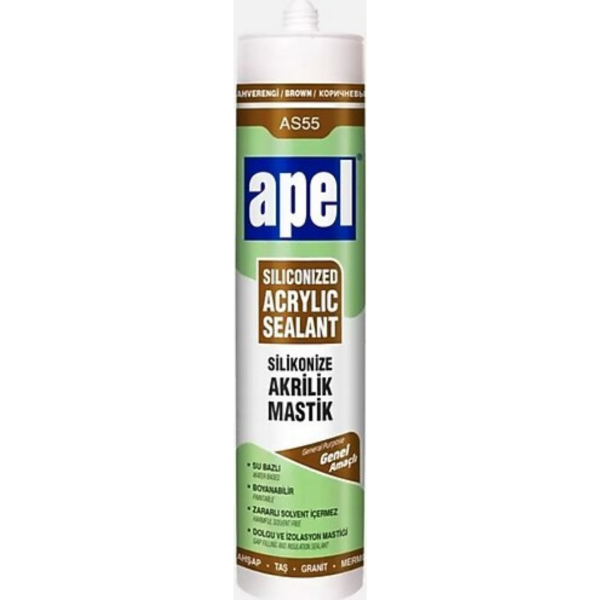 APEL SİLİKONİZE AKRİLİK MASTİK KREM  AS55 – 500g