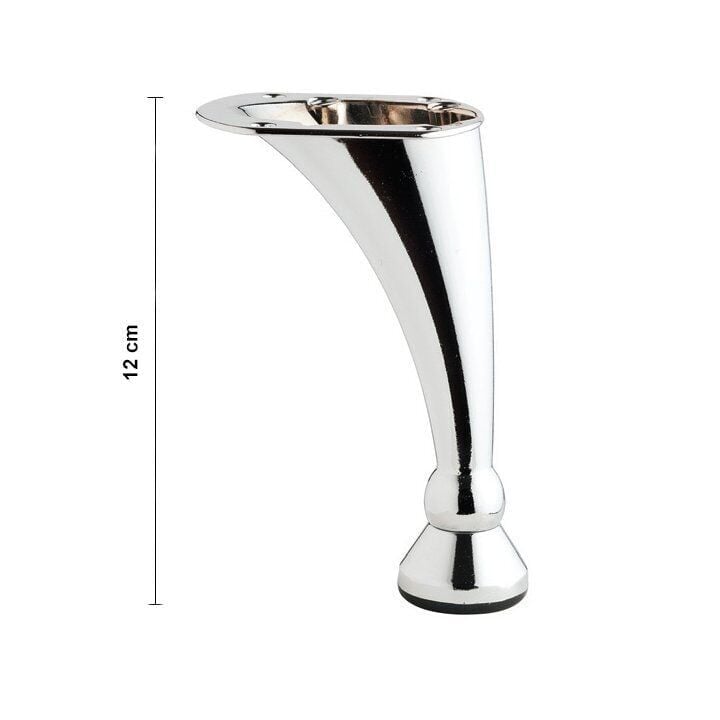 Kıvrık Ayak Kıvrık Ayak 12 cm - Krom