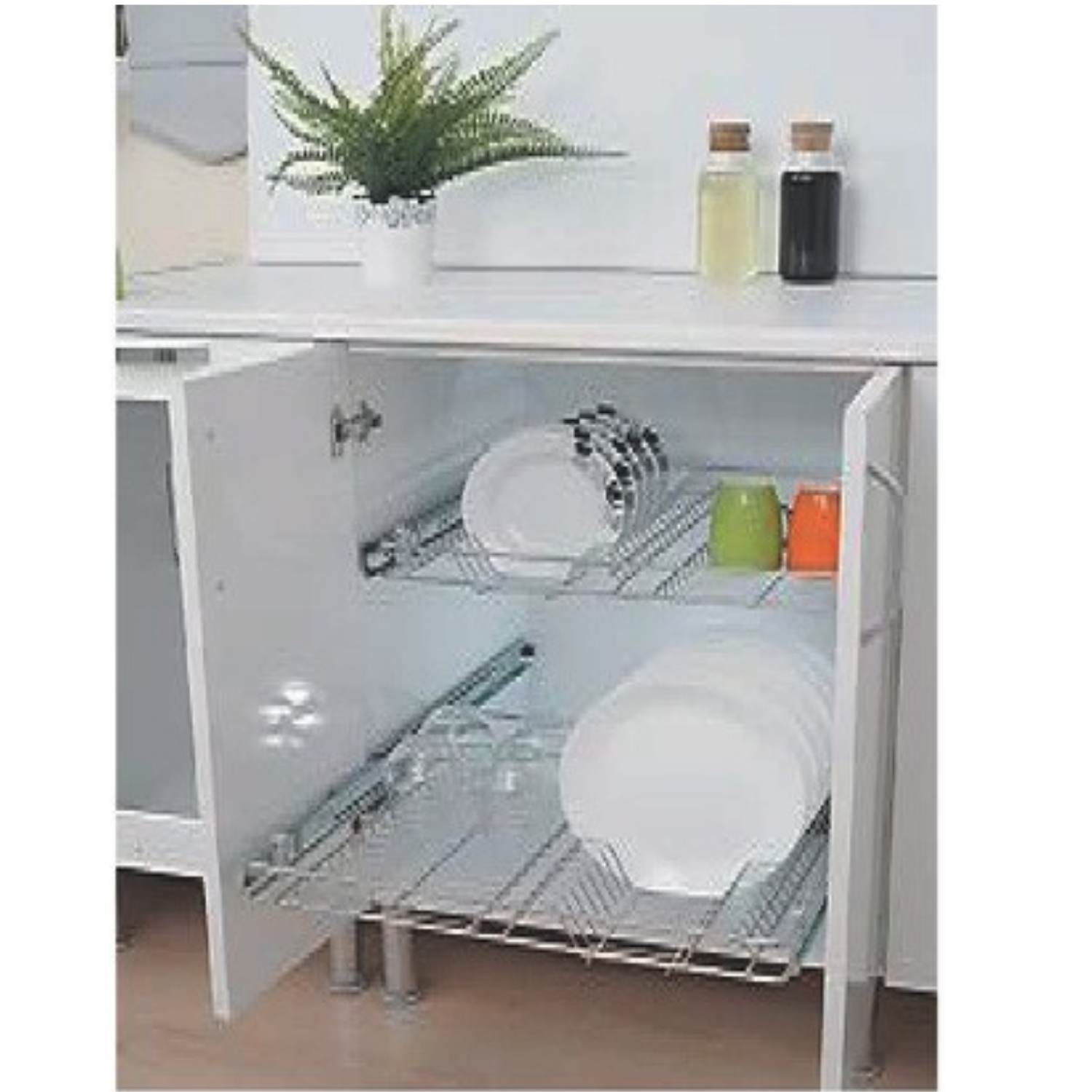 Teleskopik Raylı Tabaklık