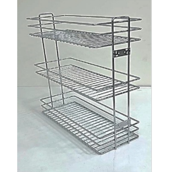 Teloskopik Frenli Raylı Üç Sepetli Şişelik - Detarjanlık