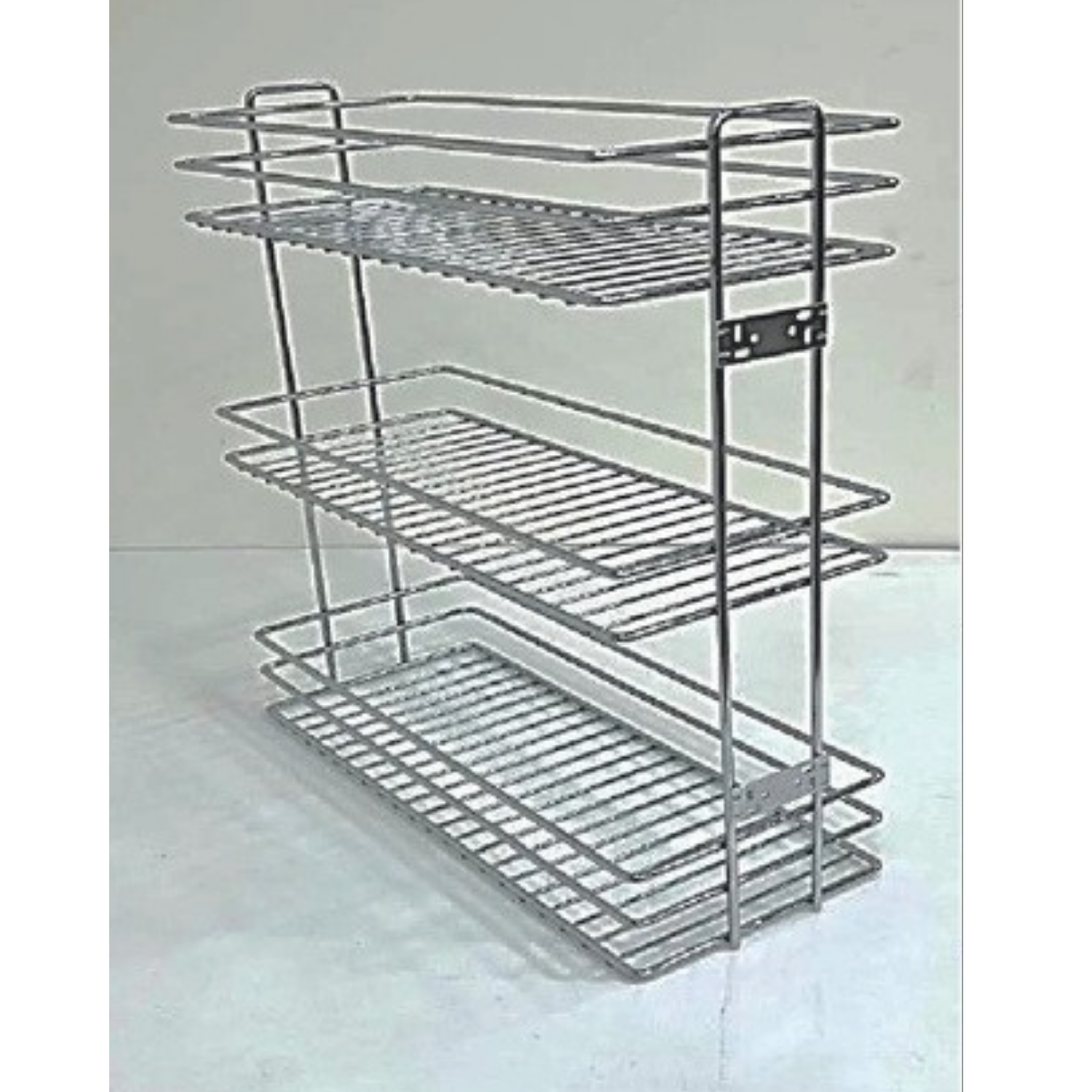 Teleskopik Frenli Raylı  Sepetli Şişelik - Deterjanlık