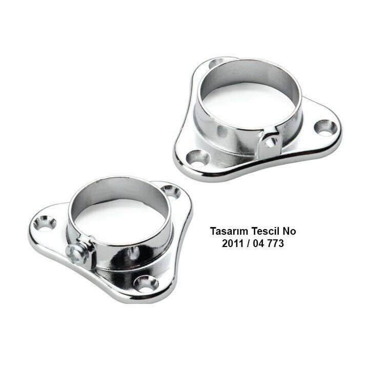 Üçgen Yuvarlak Flanş Ø25