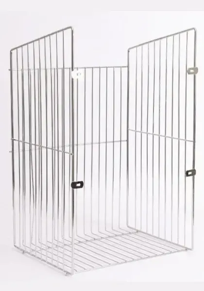 Kapağa Monte Çamaşır Sepeti Krom