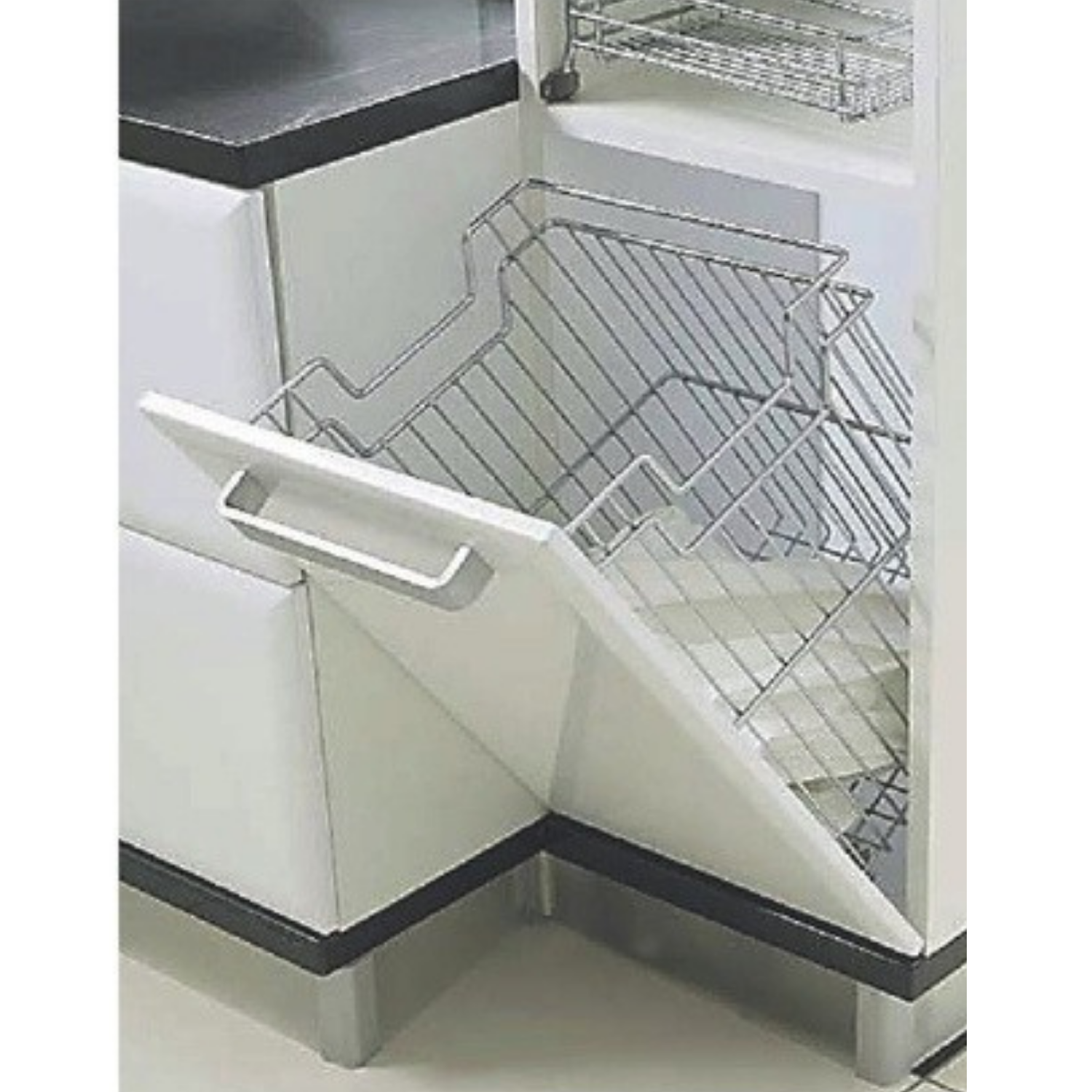 Askılı Çamaşır Sepeti Krom