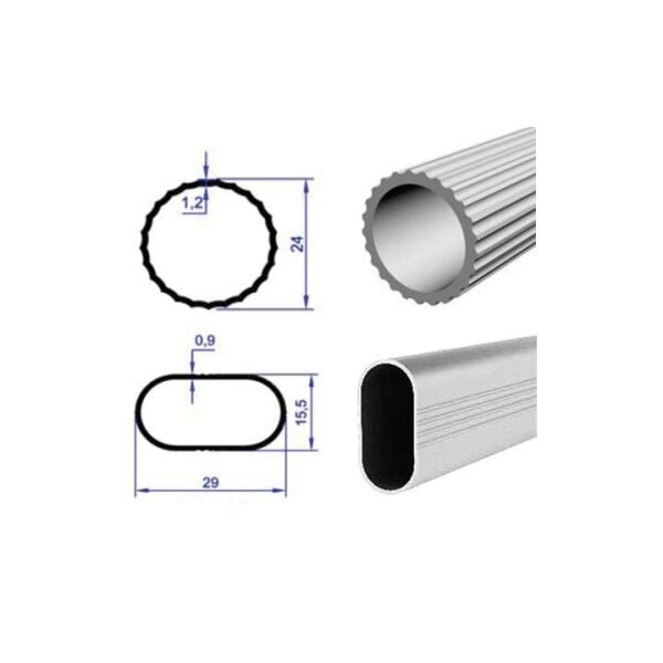 Alüminyum Askı Boruları Alüminyum Askı Boruları 15x30 - Alm.